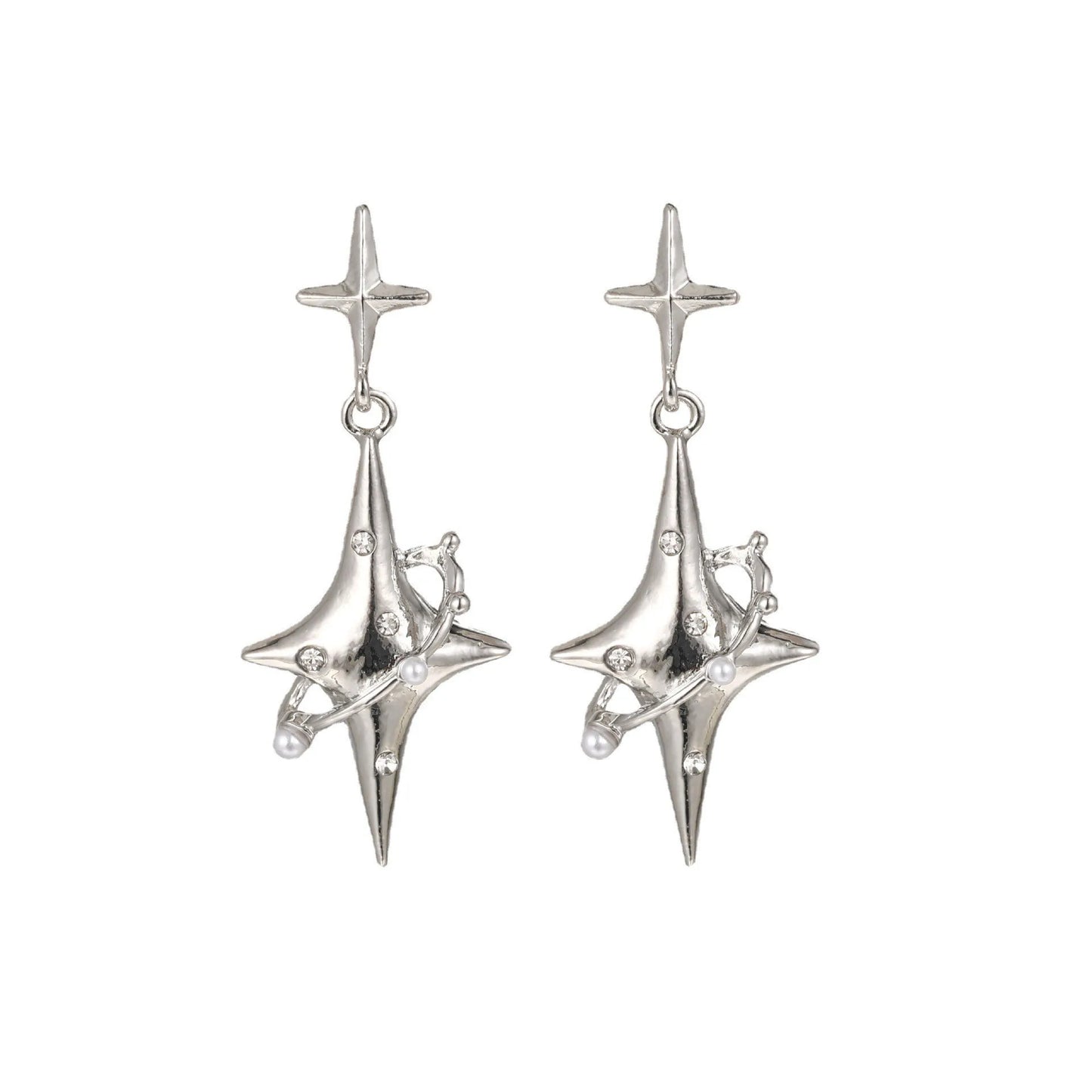 Love Tassel Star Earrings