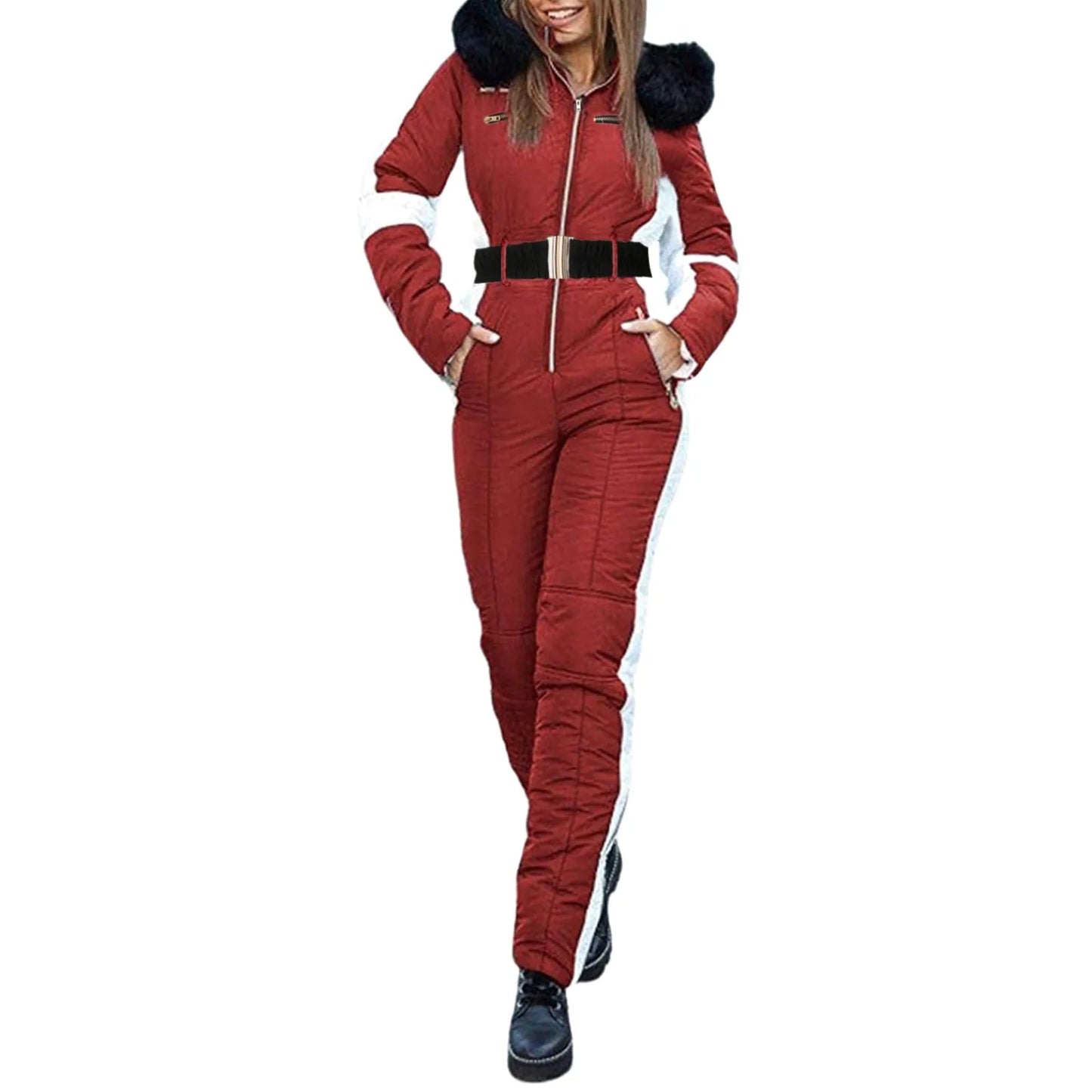 Women One Piece Ski Jumpsuit