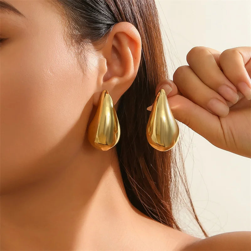 Chunky Waterdrop Earrings