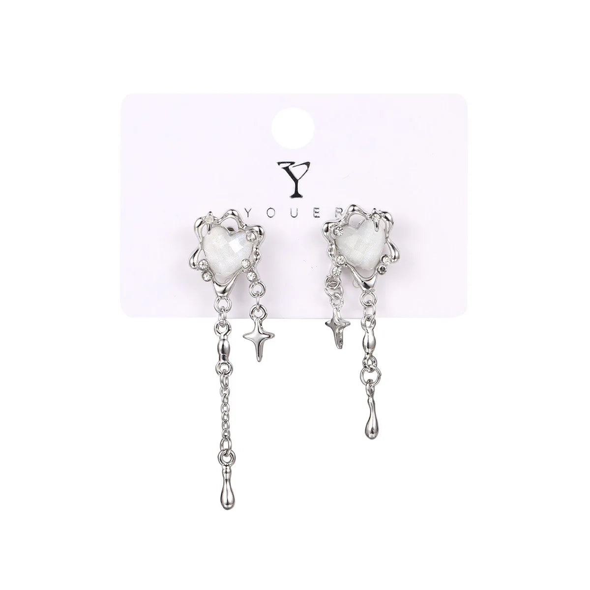 Love Tassel Star Earrings