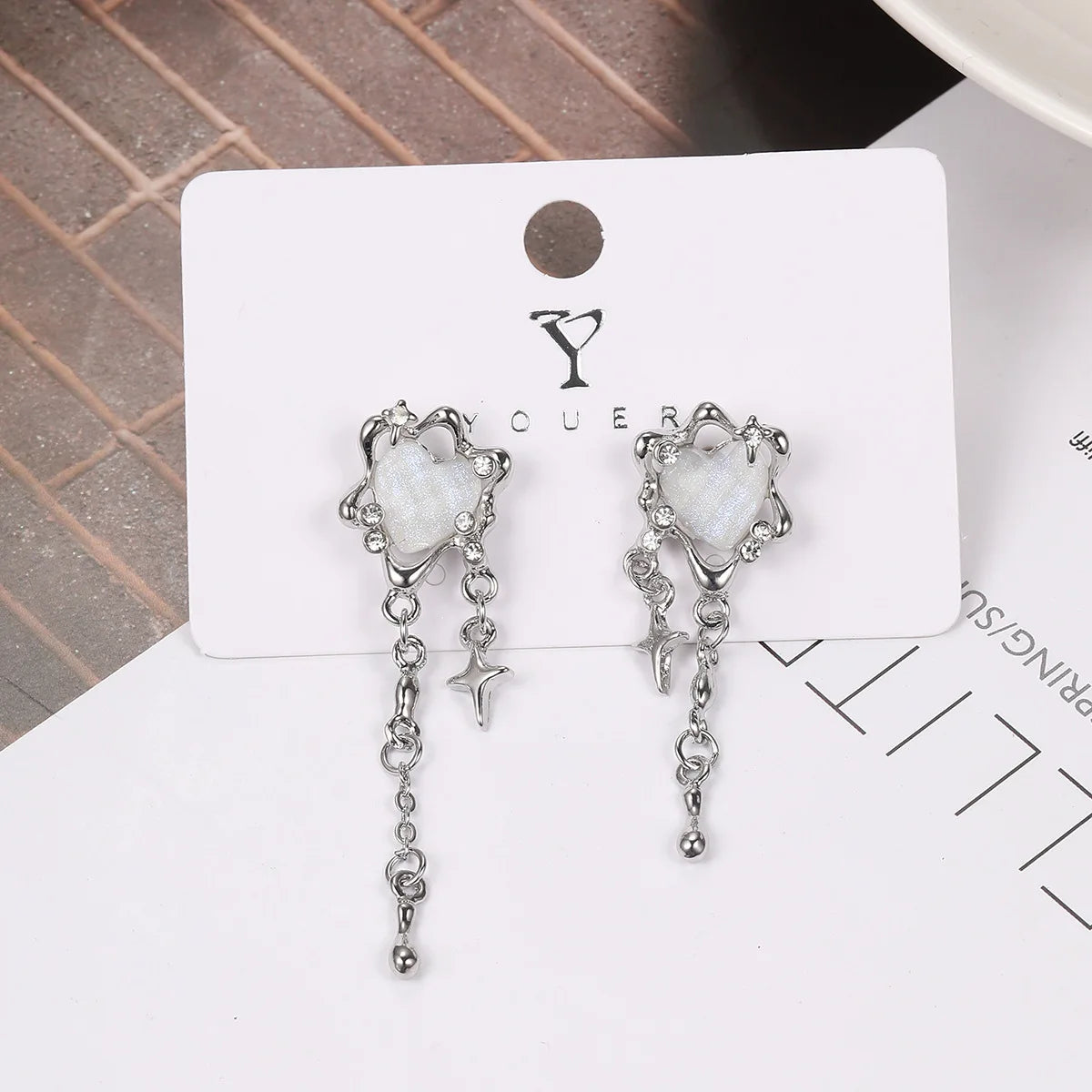 Love Tassel Star Earrings