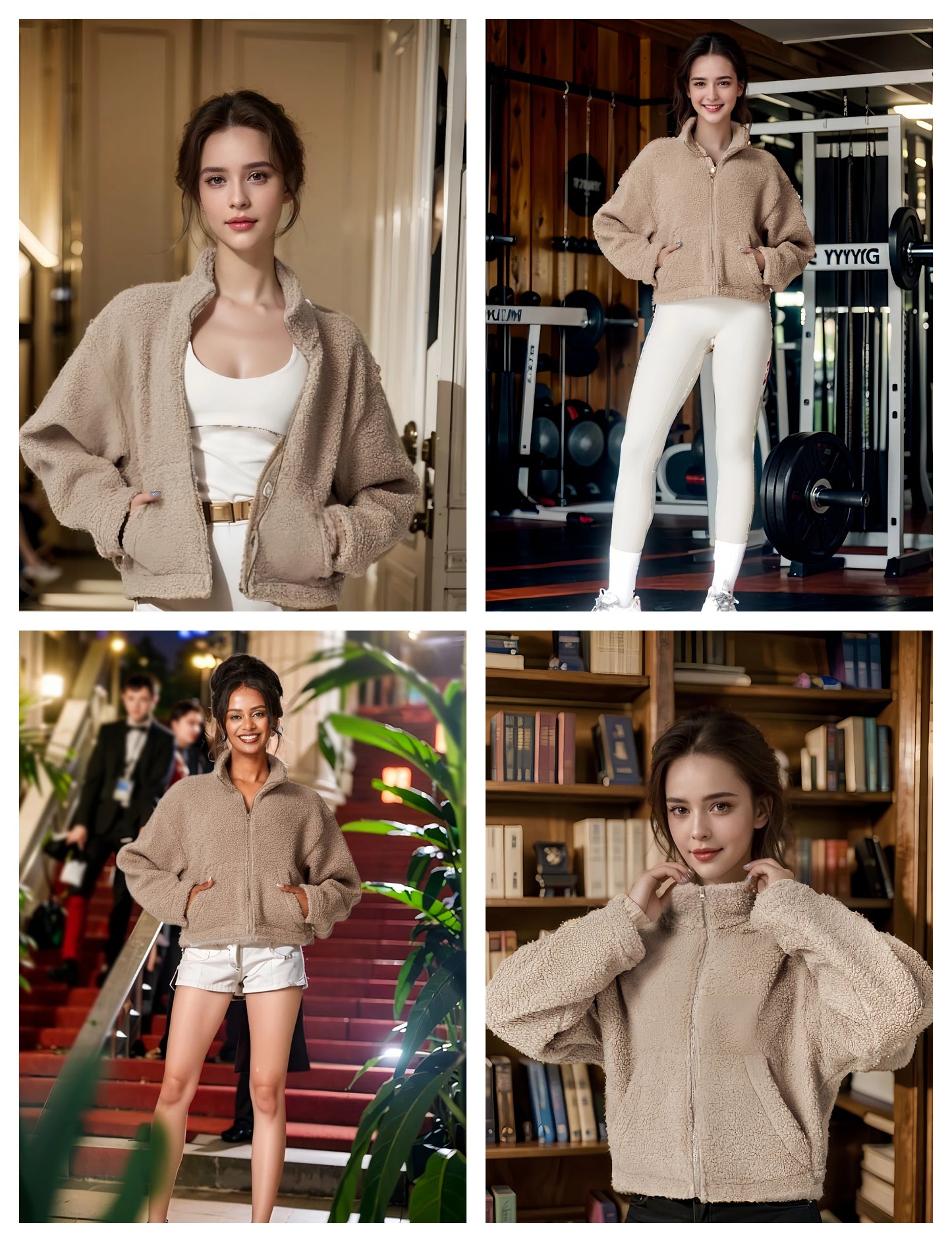 Women's Sherpa Cropped Jacket