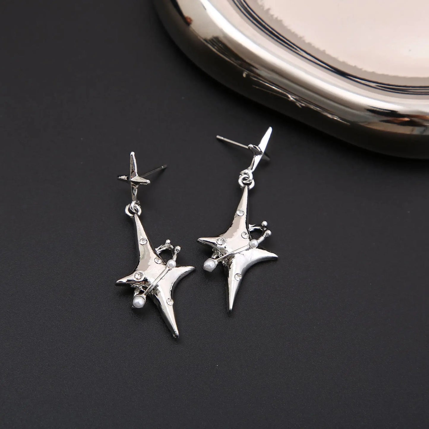 Love Tassel Star Earrings