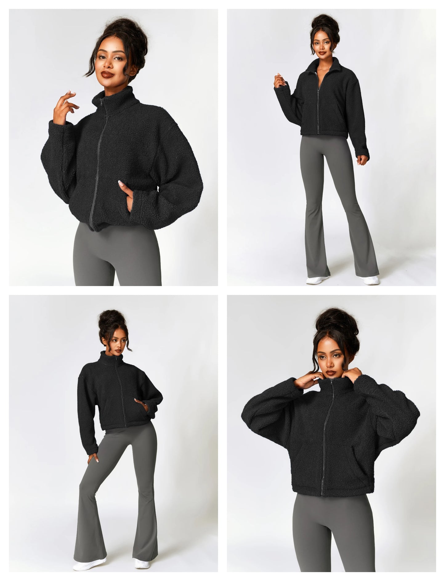 Women's Sherpa Cropped Jacket