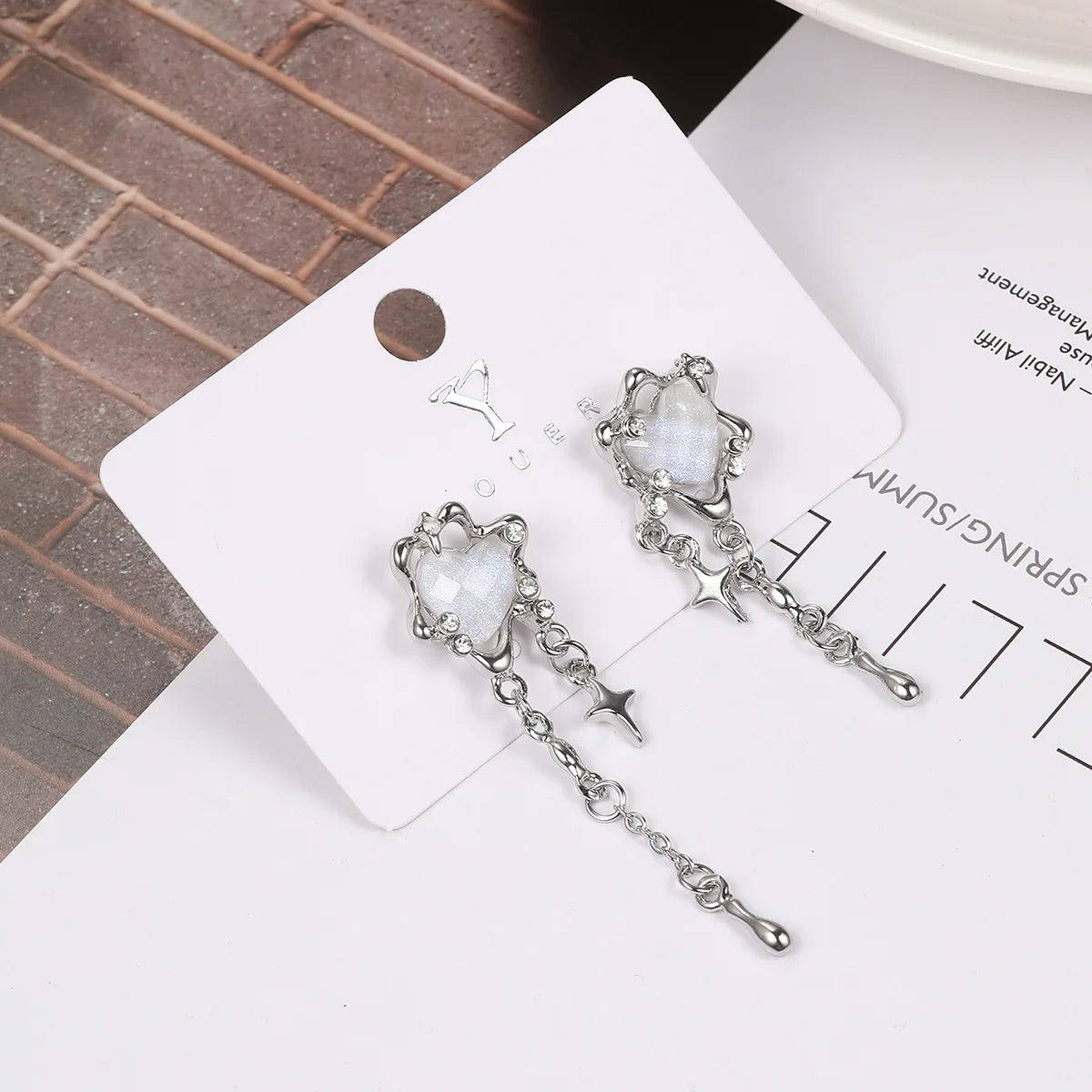 Love Tassel Star Earrings