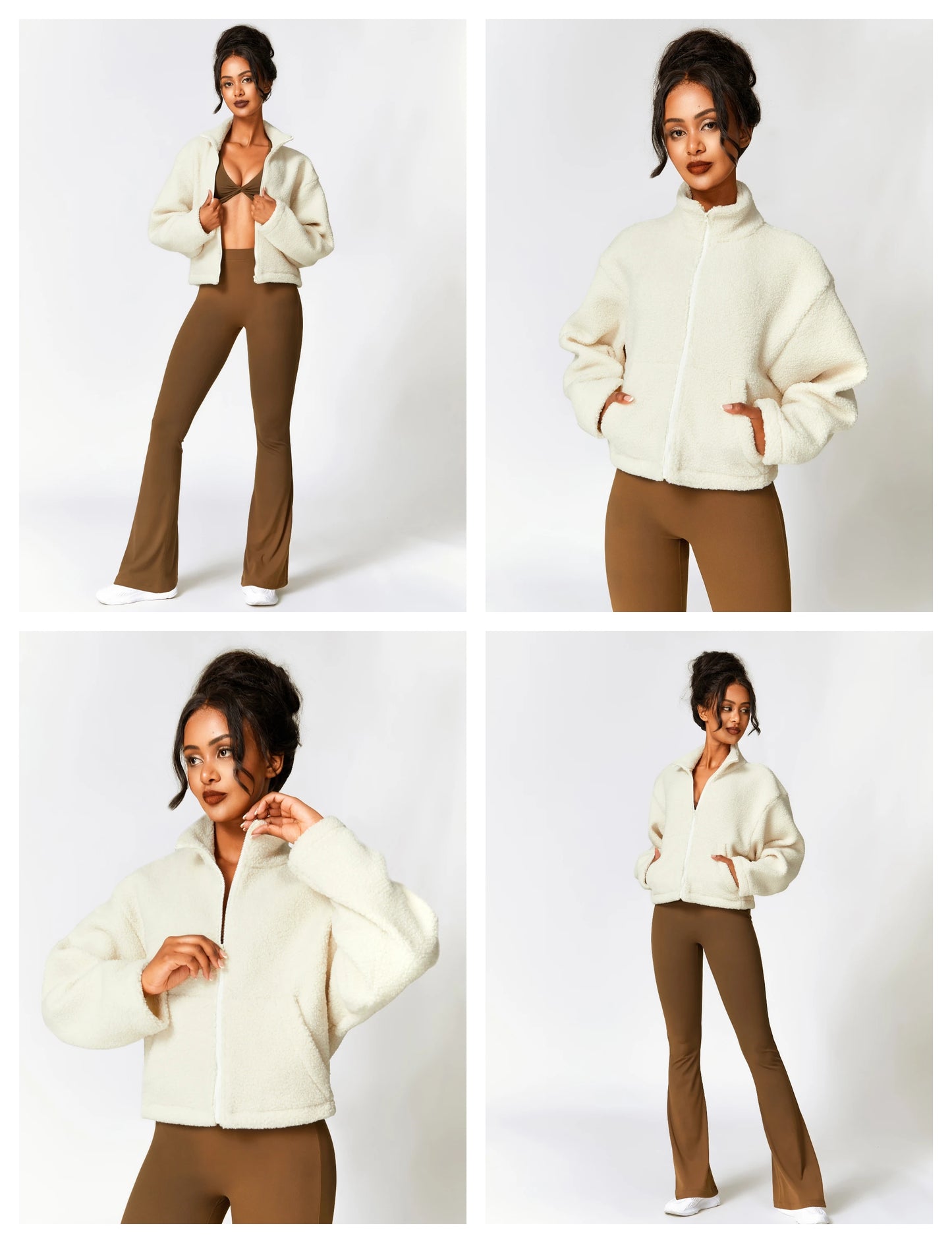 Women's Sherpa Cropped Jacket