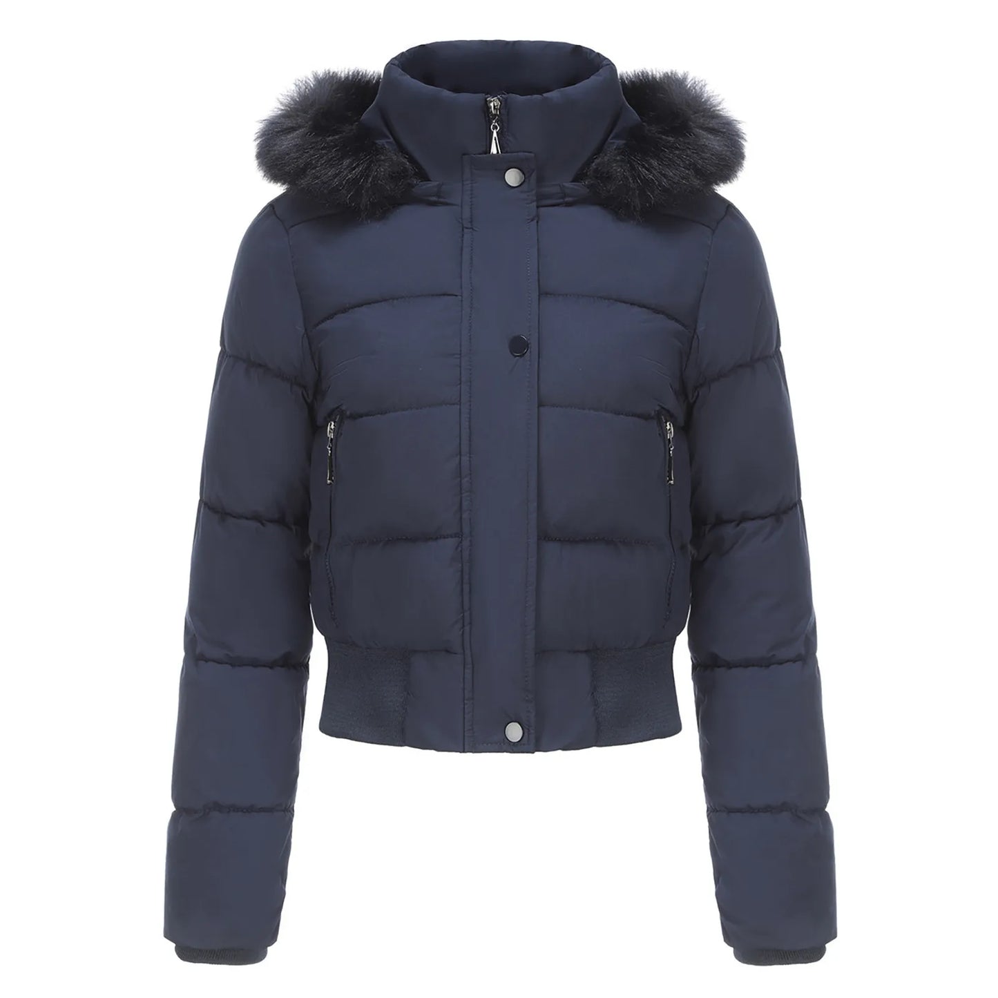 Short Coat With Detachable Hood