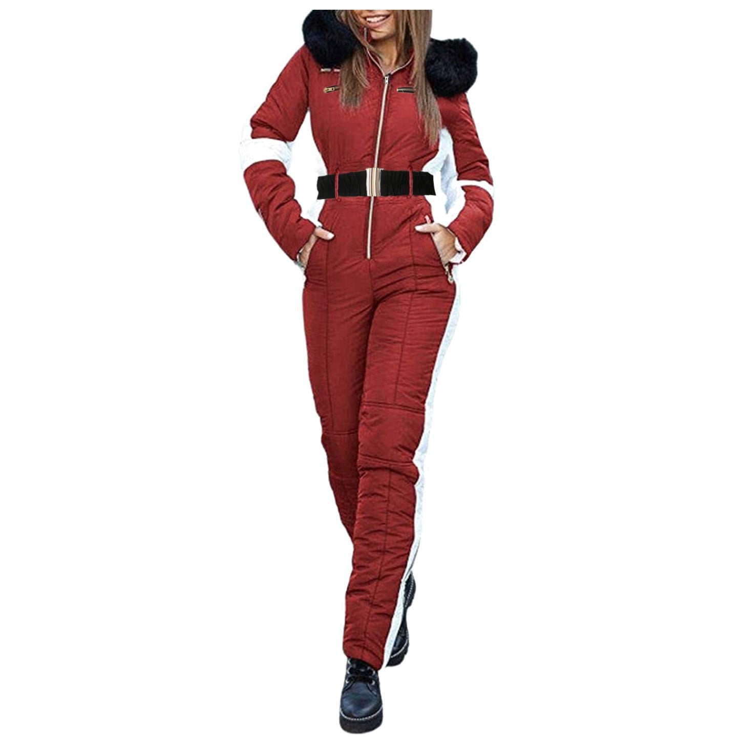 Women One Piece Ski Jumpsuit