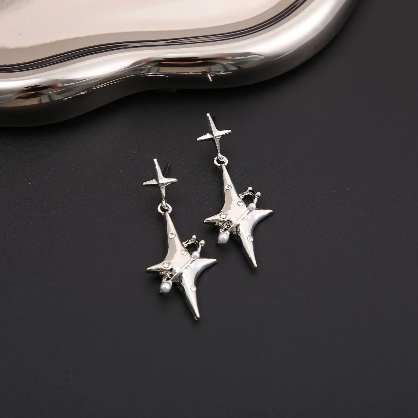 Love Tassel Star Earrings